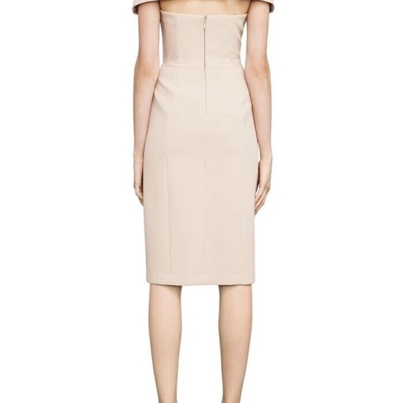 BCBGMaxAzria Marquise Bare Pink Split V-Neck Dress - Picture 2 of 14